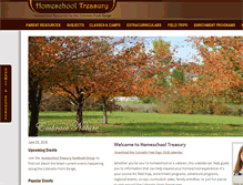 Tablet Screenshot of homeschooltreasury.com